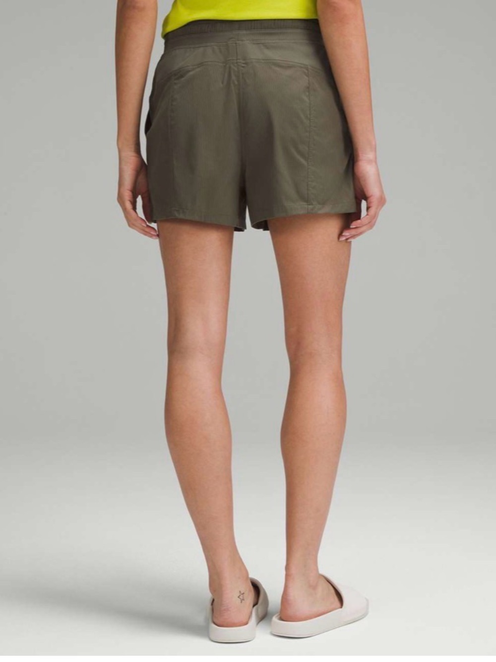 EUC Lululemon Dance Studio High-Rise Short 3.5" Army Green - Picture 3 of 8